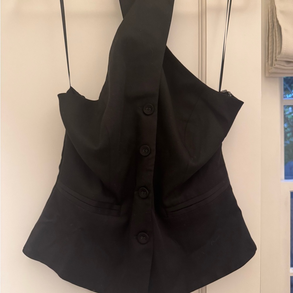 Reformation Chic Halter Linen Top